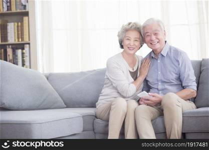 Stay-at-home elderly couple