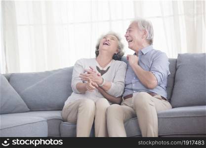 Stay-at-home elderly couple