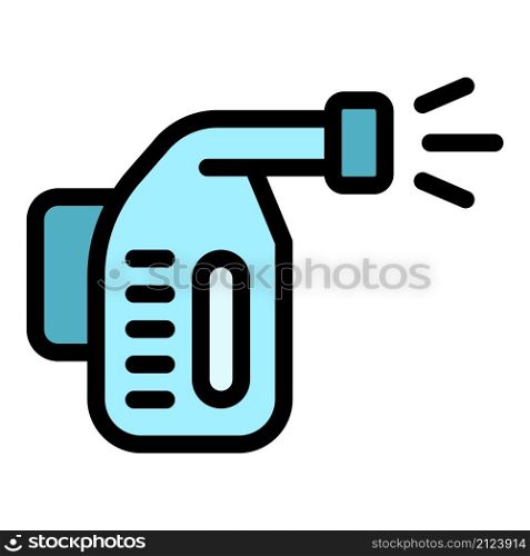 Steam cleaner icon. Outline steam cleaner vector icon color flat isolated. Steam cleaner icon color outline vector