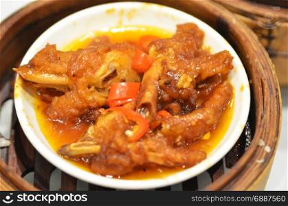 Steamed chicken feet dim sum - Chinese food