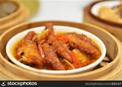 Steamed chicken feet dim sum - Chinese food