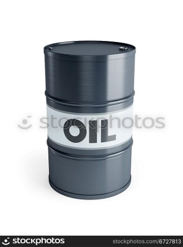 steel barrel isolated 3d render