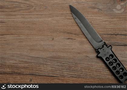 Steel butterfly knife (balisong)