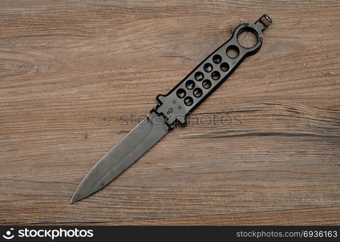 Steel butterfly knife (balisong)