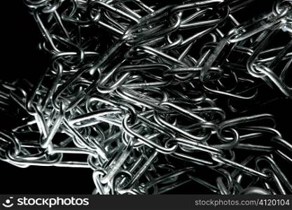 Steel chain mess texture