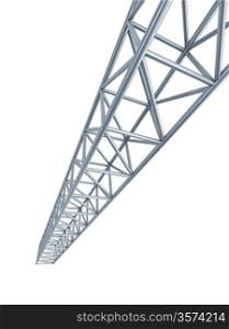 steel girder, isolated 3d render