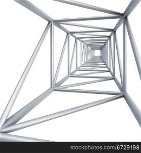 steel girder, isolated 3d render