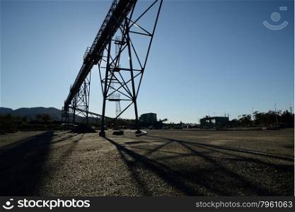 Steel infrastructure for loadout facilities at a coal mine
