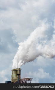 steel mill smoke stacks