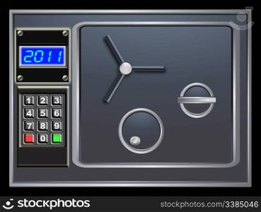steel safe and new year digital counter