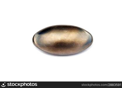 Steel smell reducing soap isolated