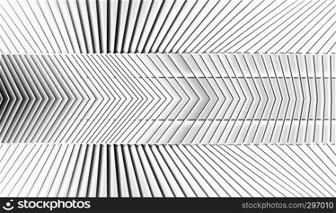 Steel Structure, abstract line background. Modern architecture decorated on wall. White pattern backdrop.