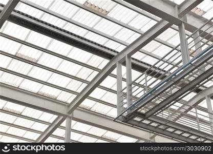 Steel Structure roof, glasses, solar cell, supported