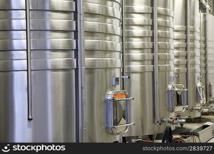 Steel tanks for wine