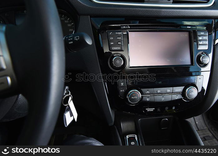 steering wheel and other devices of car