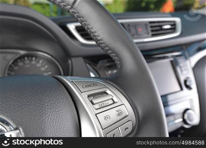 steering wheel and other devices of car