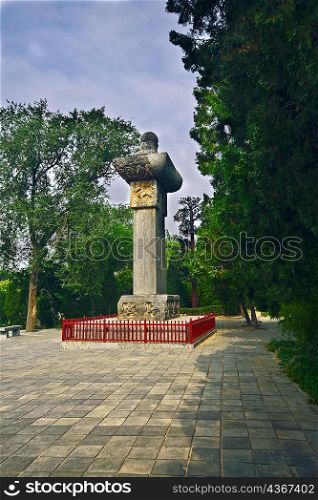 Stele in a courtyard, Songyang Academy, Shaolin Monastery, Henan Province, China