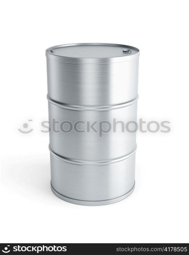 stell barrel isolated 3d render