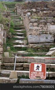 Steps and ruins in Ephesus, Turkey