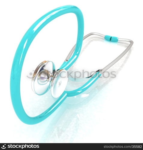 stethoscope. 3d illustration