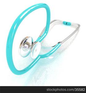 stethoscope. 3d illustration