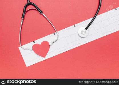 stethoscope heart cardiogram