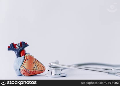 stethoscope realistic heart. Resolution and high quality beautiful photo. stethoscope realistic heart. High quality beautiful photo concept