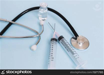 stethoscope syringes. High resolution photo. stethoscope syringes. High quality photo