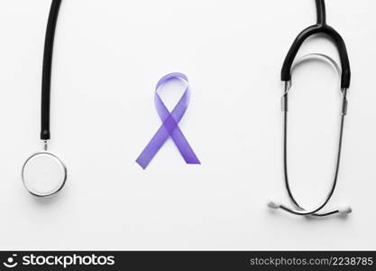 stethoscope violet ribbon