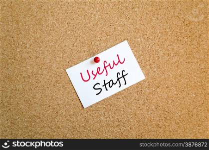 Sticky Note On Cork Board Background Useful Staff concept