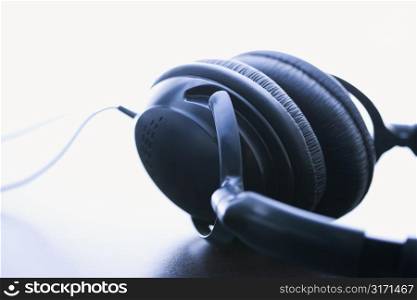 Still life of audio headphones.