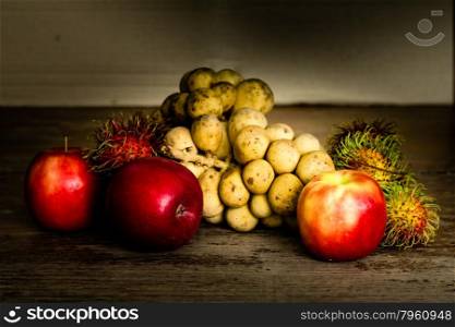 Still life with fruit on the table
