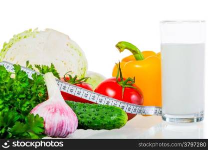 still life with useful food for bulom background