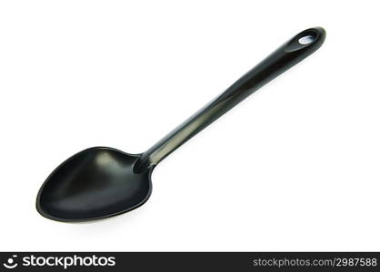 Stirring spoon isolated on the white background