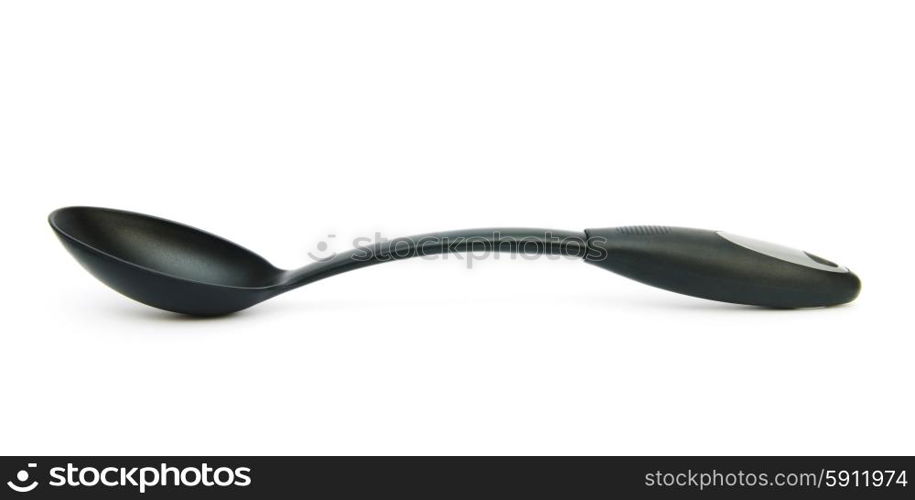 Stirring spoon isolated on the white background