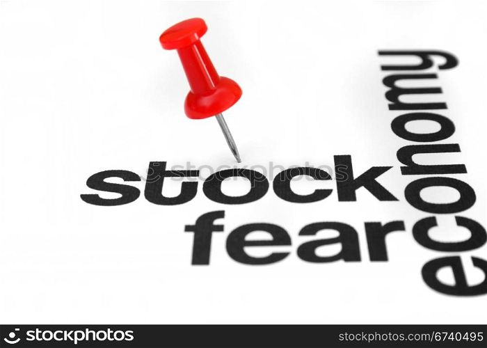 Stock and fear concept