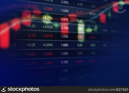 Stock market graph background