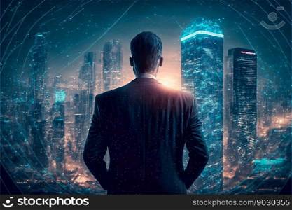 Stock Market Investments growing with businessman investor 2023 ,  Market finance and Investments growing with management of business , finance and business concept , Generative Ai