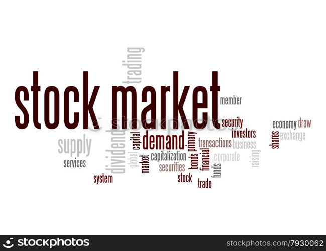 Stock market word cloud