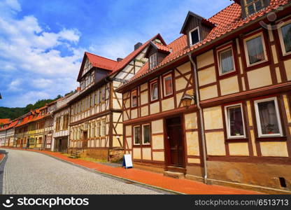 Stolberg facades in Harz mountains Germany. Stolberg facades in Harz mountains of Germany