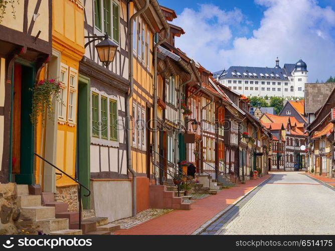 Stolberg facades in Harz mountains Germany. Stolberg facades in Harz mountains of Germany