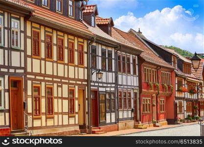 Stolberg facades in Harz mountains of Germany. Stolberg facades in Harz mountains Germany