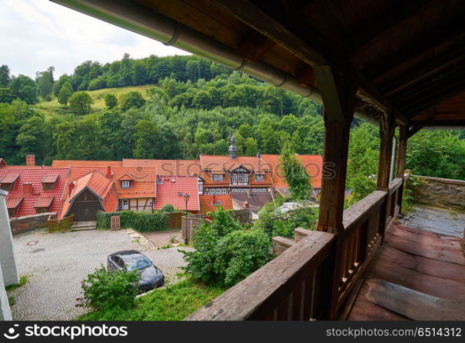 Stolberg facades in Harz mountains of Germany. Stolberg facades in Harz mountains Germany