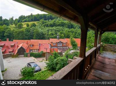 Stolberg facades in Harz mountains of Germany. Stolberg facades in Harz mountains Germany