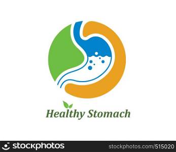 stomach vector illustration design template