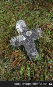 Stone cemetery cross