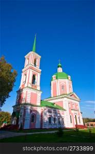 Stone church in Ovstug, Bryansk region, Russia