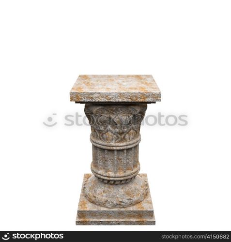 stone column made in 3 D graphics