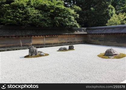 stone gardens in Kyoto japan