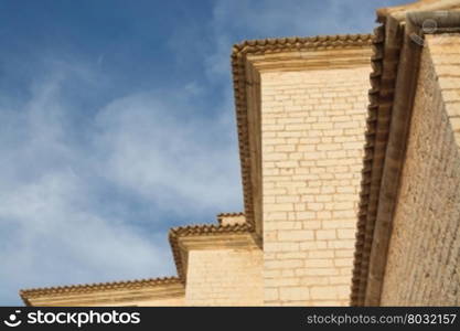 Stone masonry in Binissalem Majorca, horizontal.